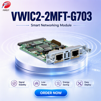 Tarjeta de Interfaz WAN Dual E1 G.703 VWIC2-2MFT-G703, Módulo de Datos y Voz de 2 Puertos, Conector RJ45 para Router Compatible