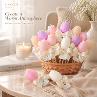 Vela Aromática de Lujo con Aroma a Tulipán, Vela Decorativa Hecha a Mano, Regalo para el Hogar, Servicio de Etiqueta Privada con Logotipo Personalizado OEM ODM