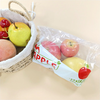 Bolsas Planas de LDPE Personalizadas para Frutas con Orificios de Ventilación, Transpirables, de Grado Alimenticio, con Opción de Logotipo de Marca Impreso para Uso en el Mercado