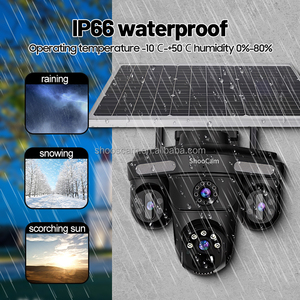 Caméra IP PTZ de surveillance vidéo domestique sans fil WiFi <span class=keywords><strong>360</strong></span>° avec application IPC360 Home, 3 objectifs, 12MP, 6K, caméra de sécurité extérieure CCTV - Product Image 4