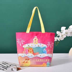 Custom Logo Heavy Duty Waterproof Reusable Laminated Woven <b>Gift</b> <b>Bag</b> PP Friendly Grocery <b>Bag</b> Wholesale - Product Image 3