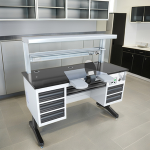 Hiện đại duy nhất nha khoa phục hình bàn làm việc kim loại đen nha khoa Máy hút bụi phòng thí nghiệm Máy Trạm nha khoa kỹ thuật viên phòng thí nghiệm bảng cho bệnh viện - Product Image 4