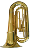 Tuba 3 Katup Piston Berlapis Emas Eastern Music