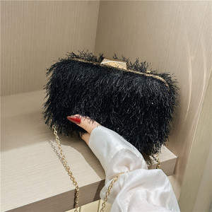 2025 nouveau Offre Spéciale élégant gland plume personnalisé pochettes métal loquet femmes sacs à main pour pochette sacs de soirée - Product Image 4
