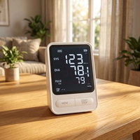 Tensiomètre intelligent portable automatique à écran LCD pour le bras supérieur, dispositif médical de haute précision pour usage domestique et hospitalier
