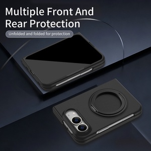 Étui de téléphone magnétique mat de haute qualité pour iPhone Duo avec protection à 360° °   Support de téléphone avec protection d'écran avant, coque rigide antichoc - Product Image 2