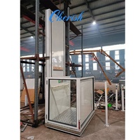 Mini elevador interior/exterior para personas discapacitadas Plataforma vertical de acero Mesa elevadora para sillas de ruedas para Villas pequeñas y uso doméstico