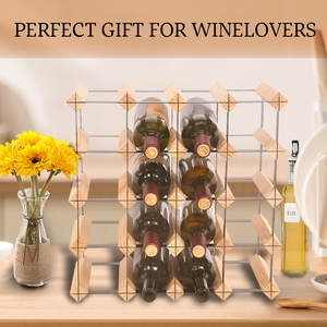 حامل معدني وخشب قائم على الأرضية ، منظم العرض ، خزانة تخزين في القبو ، تصميم وحدات قابلة للتكديس - Product Image 3