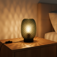 Lampe de chevet nordique pour chambre à coucher, lampe de table créative en verre, éclairage de salon personnalisé, éclairage de luxe