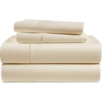 Ensemble de draps de luxe 100% coton, couleur unie, 300TC, certifié OEKO-TEX, écologique, doux et chaud, pour hôtel et maison, utilisable en toutes saisons