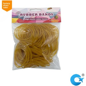 Bandes en résine plastique jaunes, fourniture directe usine, vendues en sacs de 50g, très élastiques et durables pour l'arrimage des légumes et le bureau - Product Image 2
