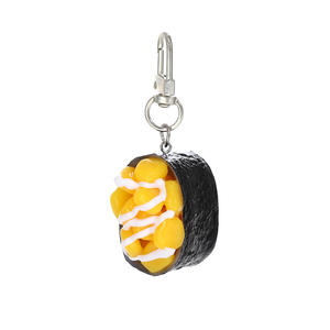 Llavero de Plástico PVC <span class=keywords><strong>con</strong></span> Diseño de Sushi Japonés, Accesorio de Fotografía, Decoración para Mochila Escolar, Colgante DIY - Product Image 5