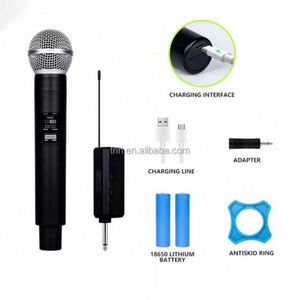 TNH um-m58 mikrofon nirkabel genggam dinamis grosir penggunaan panggung perekaman Studio nirkabel isi ulang ringan portabel - Product Image 3