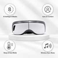 Trendiges Neues Kabelloses Musik-Augenpflege-Massagegerät mit Luftdruck, Vibration und Elektrischer Heizung - Intelligenter Augenmasseur