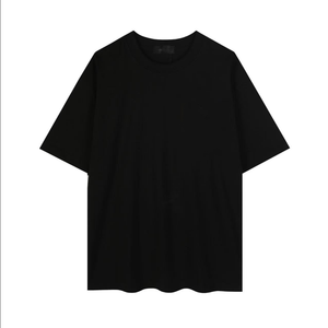 Dropshipping Gothic Cross <b>Patchwork</b> Leather Embroidery 100% Cotton 300g Unisex Oversized Short Sleeve T-<b>Shirt</b> Hip Hop Streetwear - Product Image 3