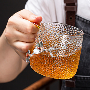 Di alta Qualità di Vetro Bere <span class=keywords><strong>Set</strong></span> Con Manico Tazza di <span class=keywords><strong>Caffè</strong></span> Latte Tazza Di Tè Nero Tazza Del Fiore Tazza di Tè - Product Image 4