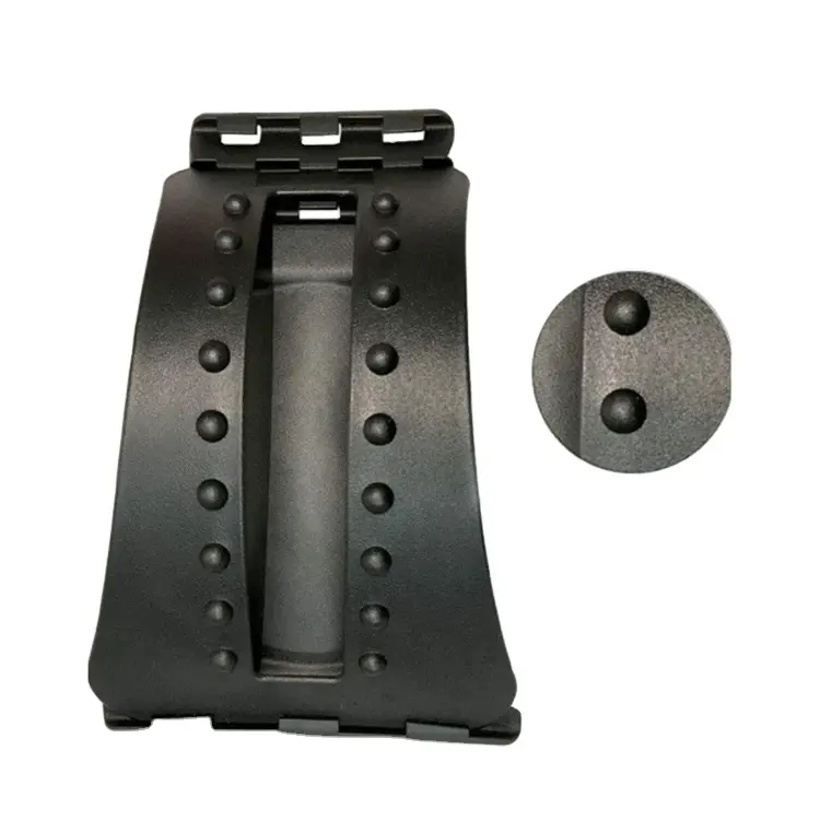 Einstellbares schwarzes ABS Lendenwirbel-Dehngerät umweltfreundliches Rückenstreckgerät mit EMS Taillenstaffegerät 610 g Taillenmotor für Nackenkörper