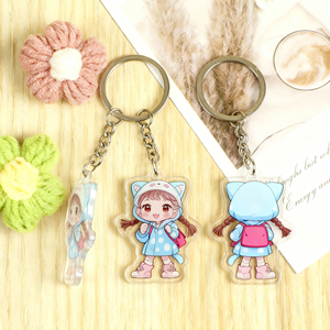 Móc khóa acrylic in hình tùy chỉnh bán buôn, móc khóa hoạt hình anime, giá đỡ móc khóa acrylic trong suốt, móc khóa epoxy acrylic - Product Image 3