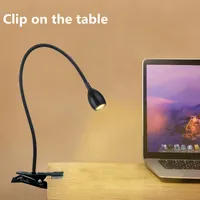 Lampada da scrivania a LED USB con lampada da lettura a morsetto lampada da tavolo a Clip lampada da scrivania con Clip USB per Computer