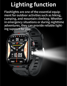 Montre connectée HW82 pour homme, utilisation en extérieur, écran couleur 2,01 pouces, appel BT, 2026 pour <span class=keywords><strong>Android</strong></span> IOS, étanche IP68 - Product Image 5