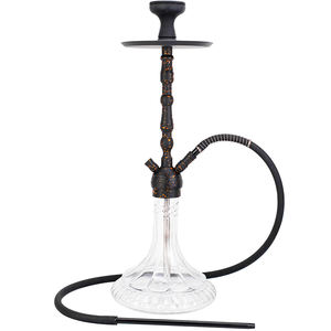 Vente en gros de narguilé portable <span class=keywords><strong>Khalil</strong></span> <span class=keywords><strong>Mamoon</strong></span> de 64cm, bols en verre en acier inoxydable, accessoires pour fumeurs Shisha Hoka - Product Image 1