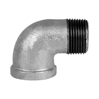 Accesorios de Tubería de Hierro Fundido Maleable Galvanizado con Roscas Internas y Externas, Tipo Codo, Sistema de Tuberías de Agua, Marca Koxy