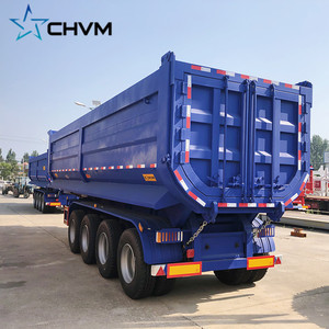 Nhà Máy Giá Nhiệm Vụ Nặng Nề 2/4/6 Trục Thủy Lực Không Khí Hệ Thống Treo Bán Trailer U Đuôi Cuối 40/60/80/100/120 Tấn Dump Cho Bán Dump - Product Image 6