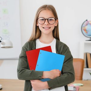 Eoout 24pcs PP 3 lỗ đấm 3-<span class=keywords><strong>Ring</strong></span> chất kết dính Poly Túi thư mục 2 túi 8 các loại màu sắc nhiệm vụ nặng nề trường văn phòng thư Kích thước - Product Image 5