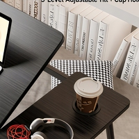 Table d'ordinateur portable pliable en bois réglable en hauteur, bureau portable pour lit, idéal pour le travail, les études, la maison ou le dortoir