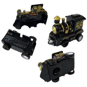 Vente chaude Enfants Bloc De Construction Aventure 5PCS Électrique En Plastique Fente Piste Batterie Train Railcar Ensemble DIY Puzzle Rail Voiture Jouet - Product Image 4