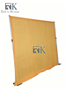 Kit de rideaux de fond réglables Pipe and Drape pour salons professionnels, mariages, fêtes et expositions - Product Image 1