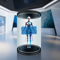 Интерактивный цифровой дисплей HoloTube: индивидуальный 3D-голографический цилиндр с функцией Plug-and-Play для использования внутри и вне помещений