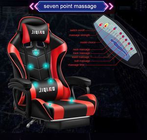 Fauteuil de gaming LED Racing monobloc sur mesure avec massage, pivotant moderne, en cuir, aluminium, RGB, neuf / 1 pièce - Product Image 5