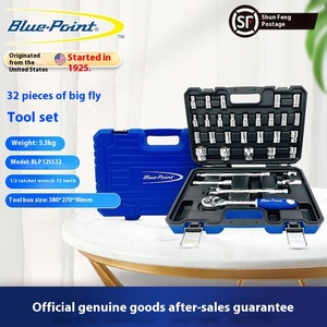 BLUE DOT American Blue <b>Tools</b> 32-Piece Automotive Repair <b>Tool</b> Set 1/2 Metric Ratchet Socket Hand Power Source CRV Material Blow B - Product Image 5