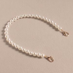 Bolsa de perlas de tamaño personalizado de lujo, correa de cadena colgante para teléfono móvil, cuentas de alto brillo con línea de alambre, bolsa cruzada, cadena de perlas - Product Image 4