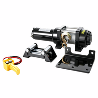 Treuil électrique à récupération rapide, moteur en cuivre pur, DC 12V 24V, antidérapant en charge, faible bruit, 4500 Lbs pour UTV, ATV, camion, traction