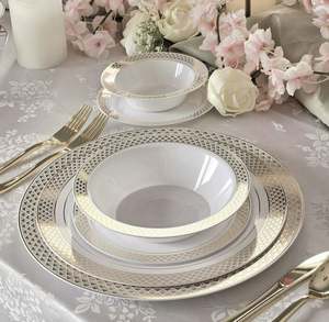 Plaque <span class=keywords><strong>En</strong></span> Plastique De Chine D'Evenement Mariage Assiette Couleur <span class=keywords><strong>Naturelle</strong></span> <span class=keywords><strong>Assiettes</strong></span> Plats <span class=keywords><strong>Ardoise</strong></span> a Fleurs Vertes Plaques Dur - Product Image 6