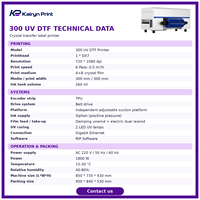 Printer UV DTF 300 DX7 Printhead Lebar 300mm Duplex Warna Pencetakan Label Kristal Foil 3D untuk Casing Ponsel Kaca Logam