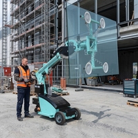 Ascenseur électrique de verre de robots de vitrage de manipulateur d'installation en verre de rendement élevé