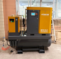 Compresseur d'air à vis 4-en-1 Airhorse 15HP 20HP 500L 16 bars 232 PSI 42 CFM avec réservoir ASME de 132 gallons et sécheur CE pour découpe laser