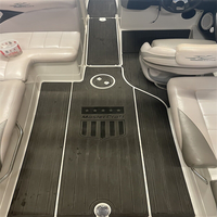 Tapis de pont en mousse EVA imitation teck pour plateforme de bain et cockpit de bateau Mastercraft X15 2006-2012, style SeaDek MarineMat, auto-adhésif