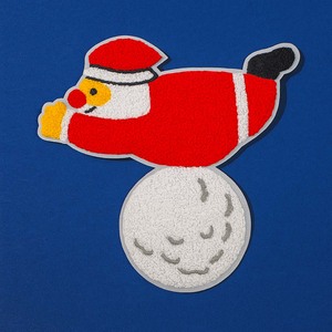 Adorable parche de Papá Noel bordado de bola de nieve Lona de PVC para ropa - Product Image 5