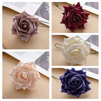 MW21005 Fleurs artificielles en mousse roses décor avec tige mousse florale pour bouquet de mariage décorations de table de chambre