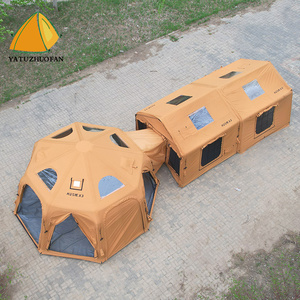 Combinaison multifonctionnelle Portable Outdoor Camping Dome Waterproof Cotton Fabric Air Column Tente <span class=keywords><strong>gonflable</strong></span> pour les voyages en famille - Product Image 2