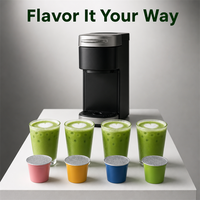 Capsules de matcha espresso pour minibar d'hôtel, dosettes de thé vert latte, machine à café individuelle, vente en gros