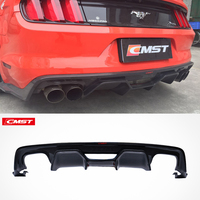Diffuseur de pare-chocs arrière en fibre de carbone de style CMST de haute qualité pour Ford Mustang S550 2.3 3.0 2014-2017 Diffuseur arrière en fibre de carbone