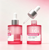 Flacon de sérum pour le visage en verre de luxe personnalisé, 1 oz, 2 oz, 30 ml, 50 ml, 100 ml, emballage pour soins de la peau, flacons compte-gouttes pour huile essentielle pour cheveux