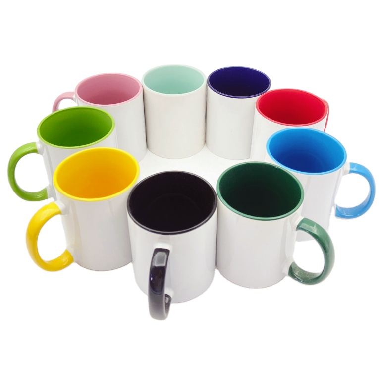 White Ceramic Coffee Mug, Blank Cup, DIY Coated Ceramic Mugs для Coffee, Soup, Tea, milk, Latte, Cocoa, 11 унций