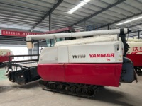 Moissonneuse-batteuse YANMAR d'occasion 120 CV, haute efficacité, transmission par engrenages, moteur haute productivité, haute sécurité, pour maïs et riz