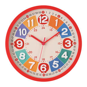 <span class=keywords><strong>Reloj</strong></span> <span class=keywords><strong>de</strong></span> Pared Infantil REIDA, Redondo, Multicolor, Educativo, Silencioso, Analógico, Sin Tictac - Product Image 1